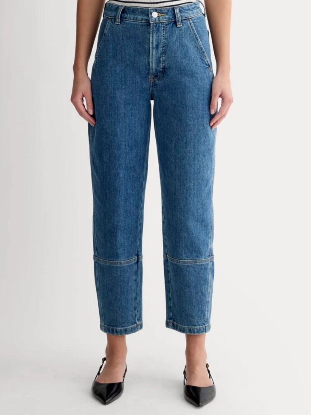 Everlane Utility Barrel Pant - Jeans, New Blue Wash - Size 32